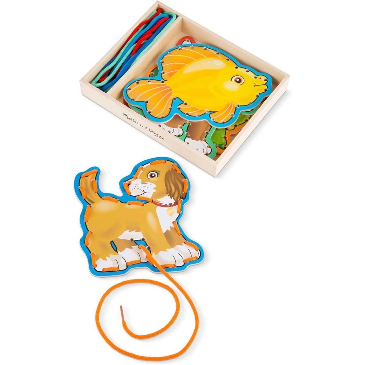 Melissa & Doug Pets Lace & Trace Activity Set Unisex, 3-4 Years