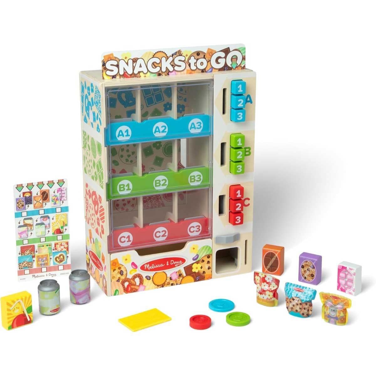 Melissa & Doug Sort Stock & Select Wooden Vending Machine Playset Unisex, 3-4 Years