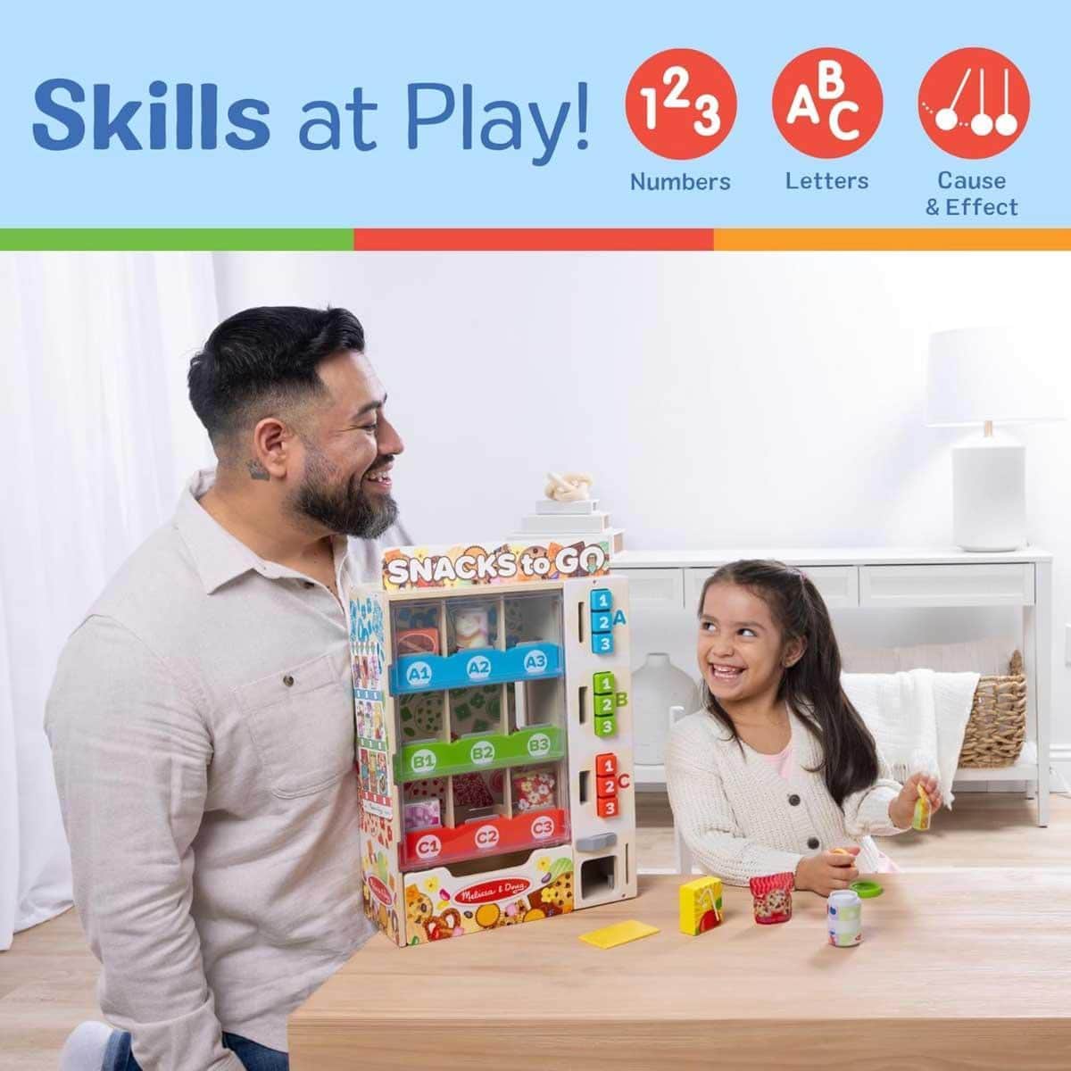 Melissa & Doug Sort Stock & Select Wooden Vending Machine Playset Unisex, 3-4 Years