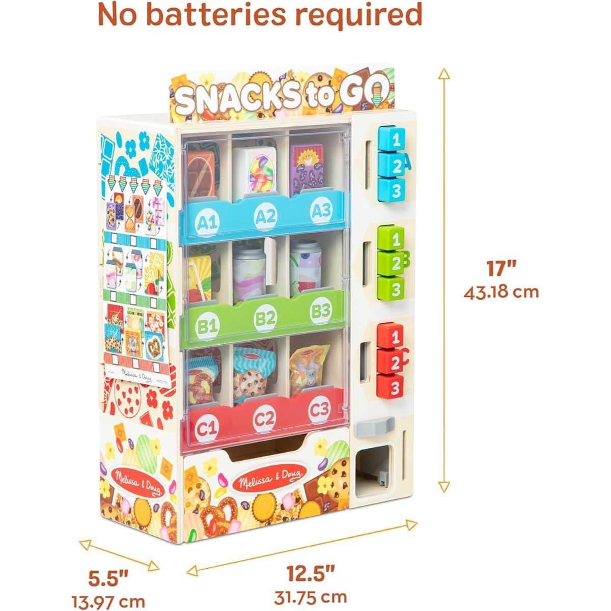 Melissa & Doug Sort Stock & Select Wooden Vending Machine Playset Unisex, 3-4 Years