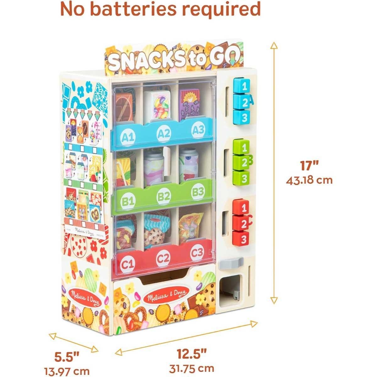 ميليسا آند دوغ مجموعة لعب ماكينة بيع خشبية للفرز والتخزين والاختيار للجنسين، 3-4 سنوات