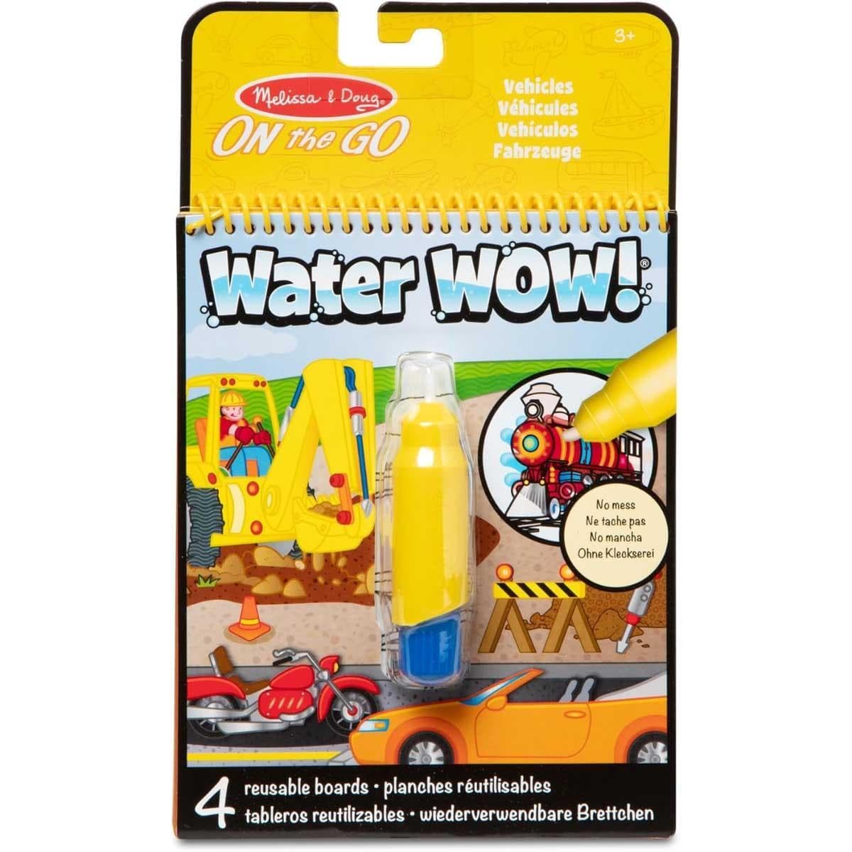 Melissa & Doug Vehicles Reusable Water-Reveal Activity Pad Unisex, 3-4 Years