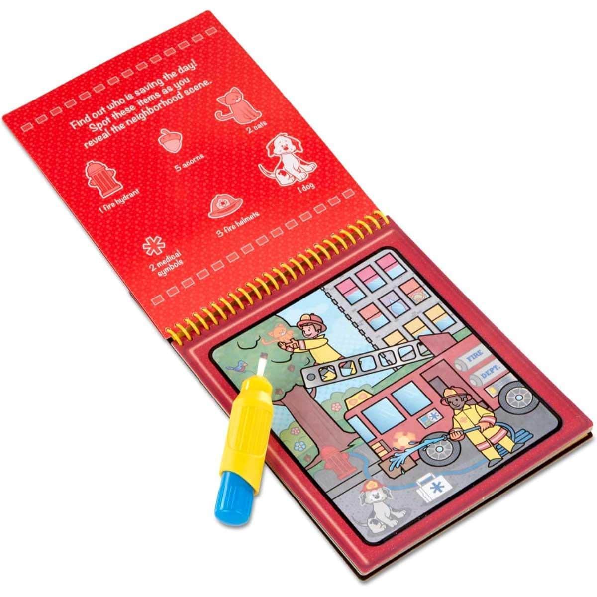 Melissa & Doug Vehicles Reusable Water-Reveal Activity Pad Unisex, 3-4 Years