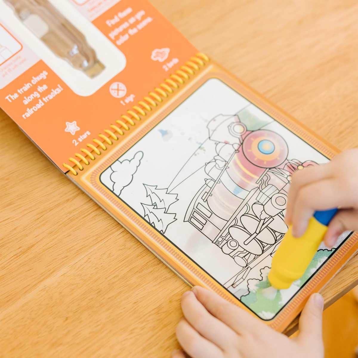Melissa & Doug Vehicles Reusable Water-Reveal Activity Pad Unisex, 3-4 Years