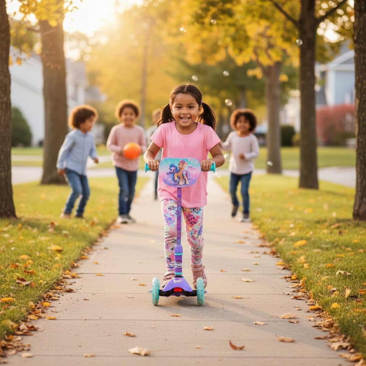 ماي ليتل بوني سكوتر ثلاثي العجلات للبنات، 3-4 سنوات