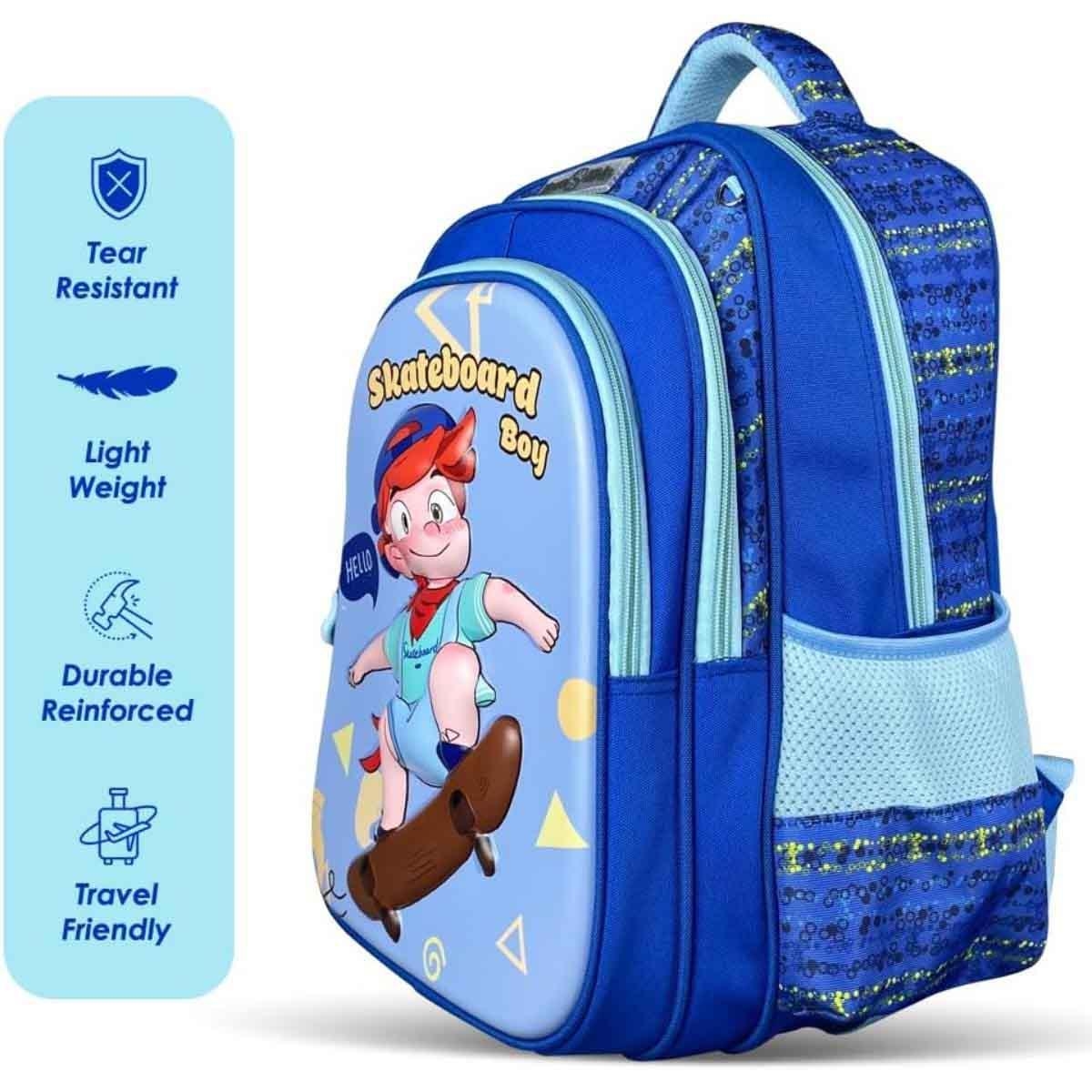 Nova Kids 16.5" Skater 3D School Bag with Trolley