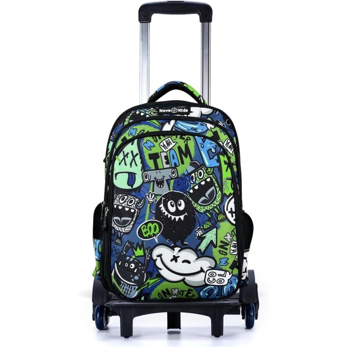 Nova Kids 17.5" GenZ School Bag with Trolley