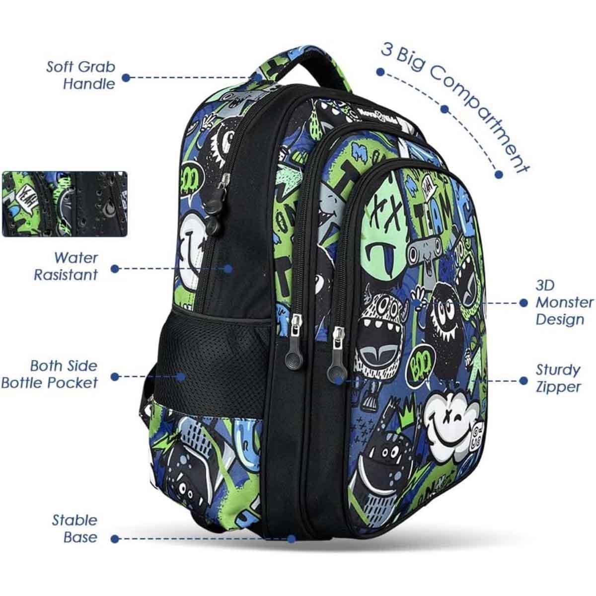 Nova Kids 17.5" GenZ School Bag with Trolley