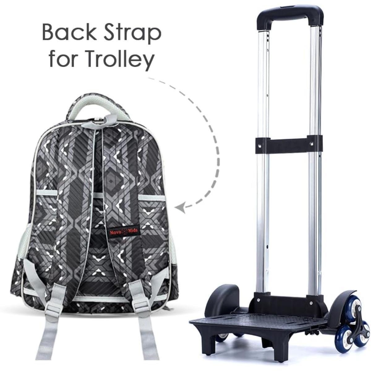 Nova Kids Soccer 3D School Bag with Trolley