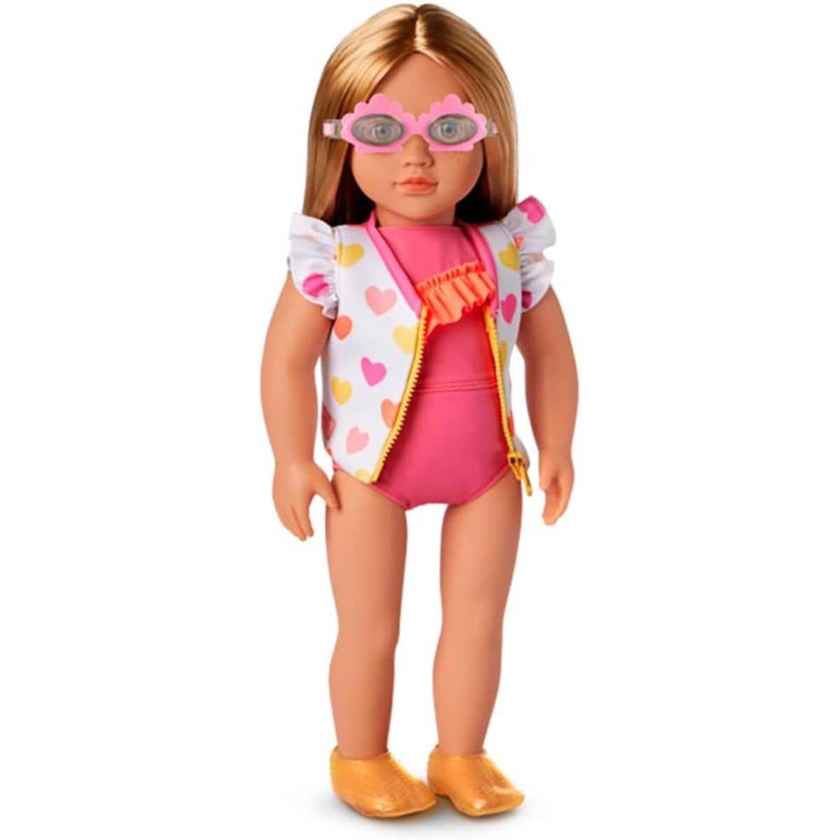 أور جينيريشن طقم ملابس سباحة Love to Swim للبنات، 3-4 سنوات