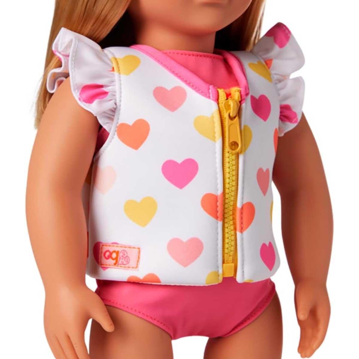 أور جينيريشن طقم ملابس سباحة Love to Swim للبنات، 3-4 سنوات