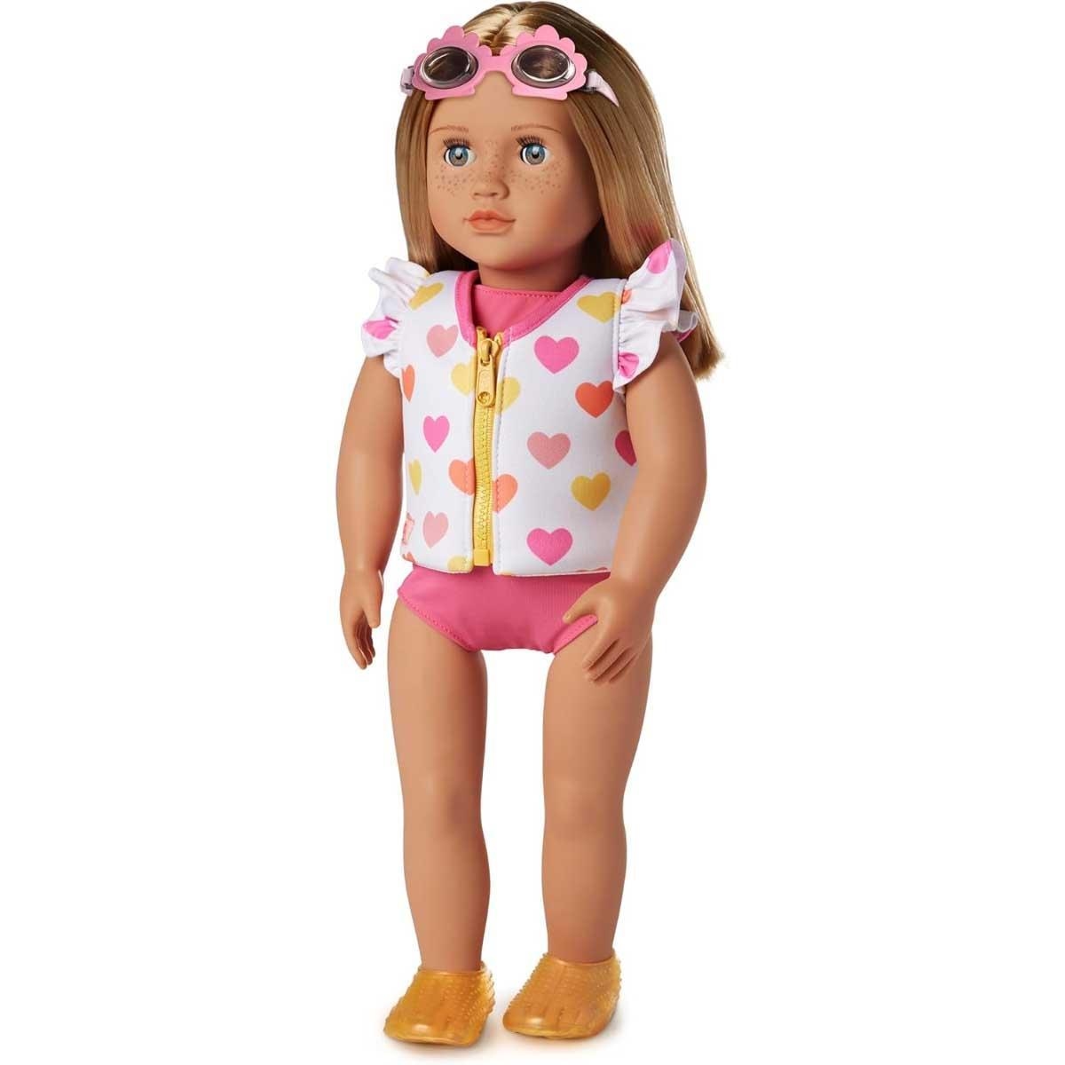 أور جينيريشن طقم ملابس سباحة Love to Swim للبنات، 3-4 سنوات