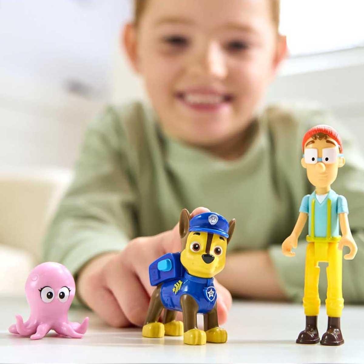 مجموعة شخصيات باو باترول: تشيس وكابتن توربوت، مناسبة للجنسين، للأطفال من 3 إلى 4 سنوات