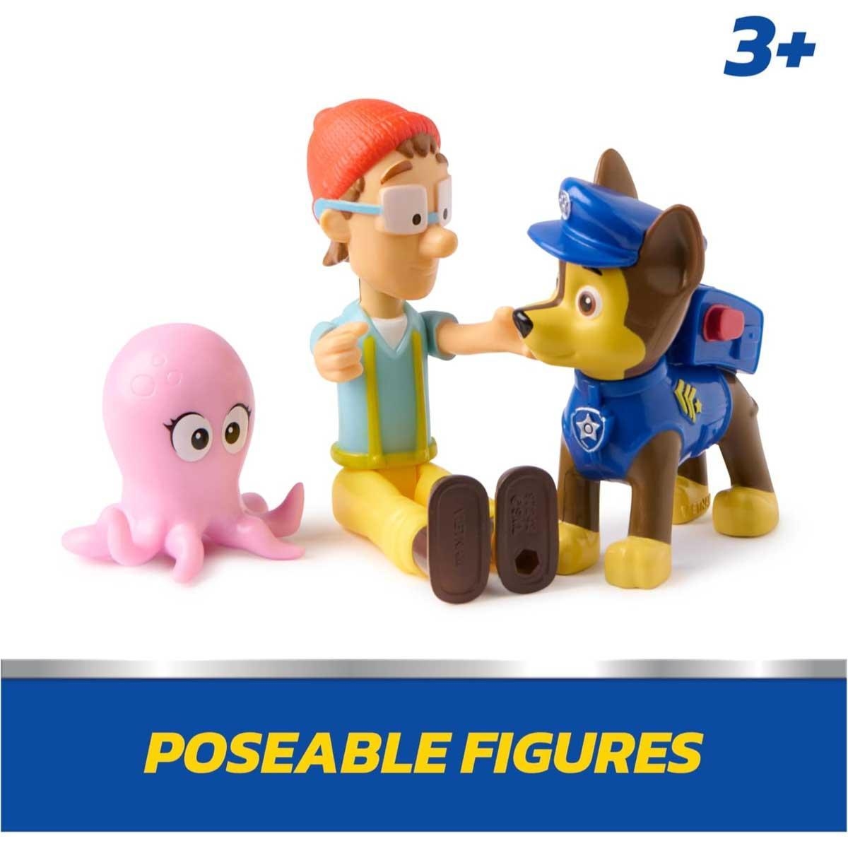 مجموعة شخصيات باو باترول: تشيس وكابتن توربوت، مناسبة للجنسين، للأطفال من 3 إلى 4 سنوات