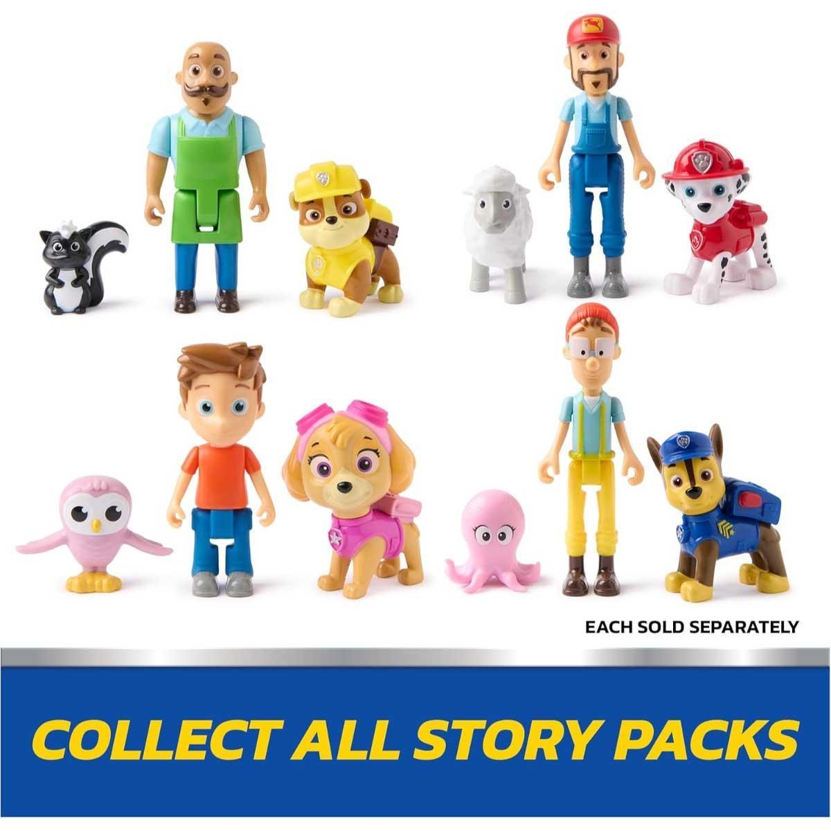 مجموعة شخصيات باو باترول فاير ريسكيو ستوري سكاي وأليكس بورتر، للجنسين، 3-4 سنوات