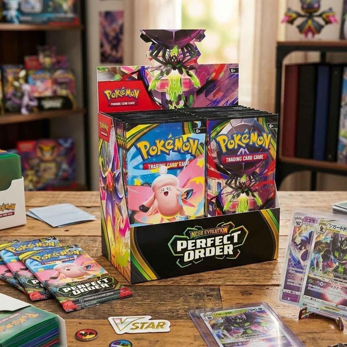 بوكيمون TCG ME 03 بيرفكت أوردر حزمة بطاقات متنوعة، للجنسين، 6-8 سنوات