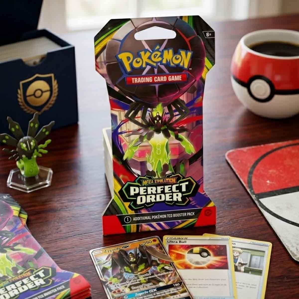 بوكيمون TCG ME 03 بيرفكت أوردر حزمة بطاقات مغلفة متنوعة، للجنسين، 6-8 سنوات