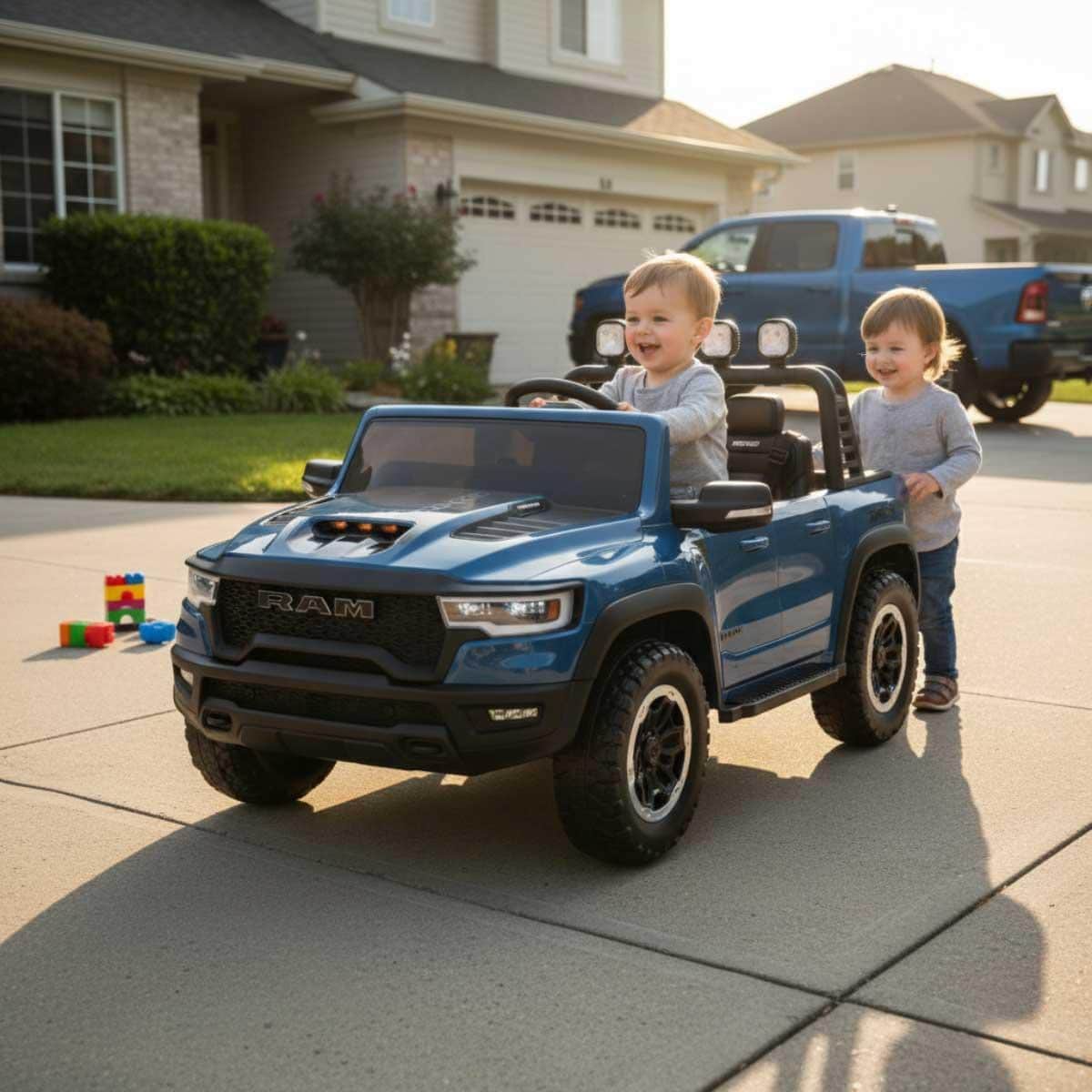 Ray Fun RAM 1500 RHO Super Truck Licensed Ride-On Car Unisex, 8-10 Years