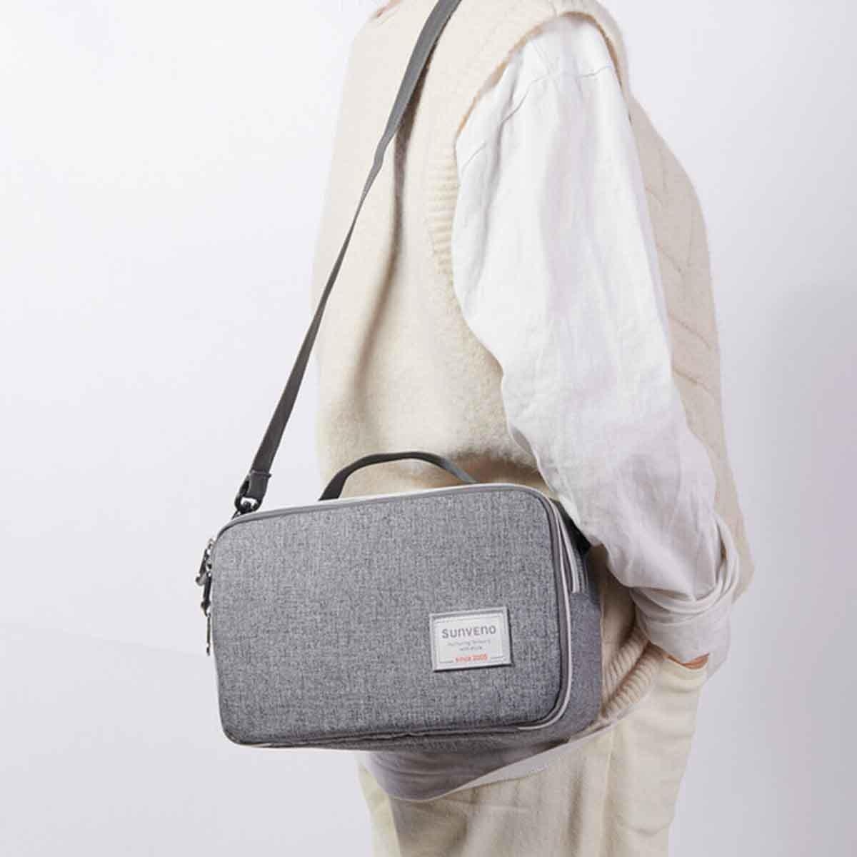 Sunveno Grey Diaper Changing Clutch with Mat