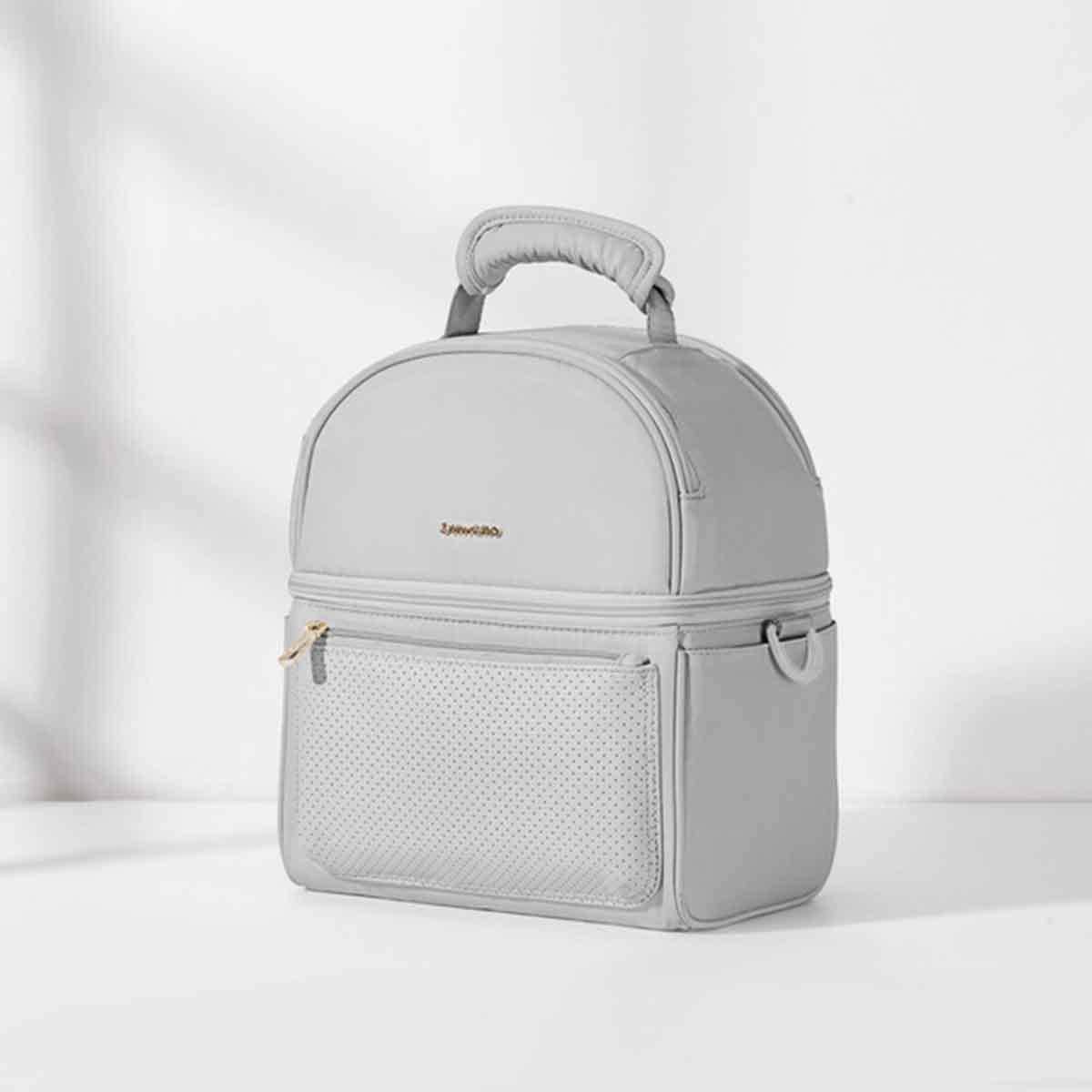 Sunveno Grey Insulated Lunch Bag with Thermo Box