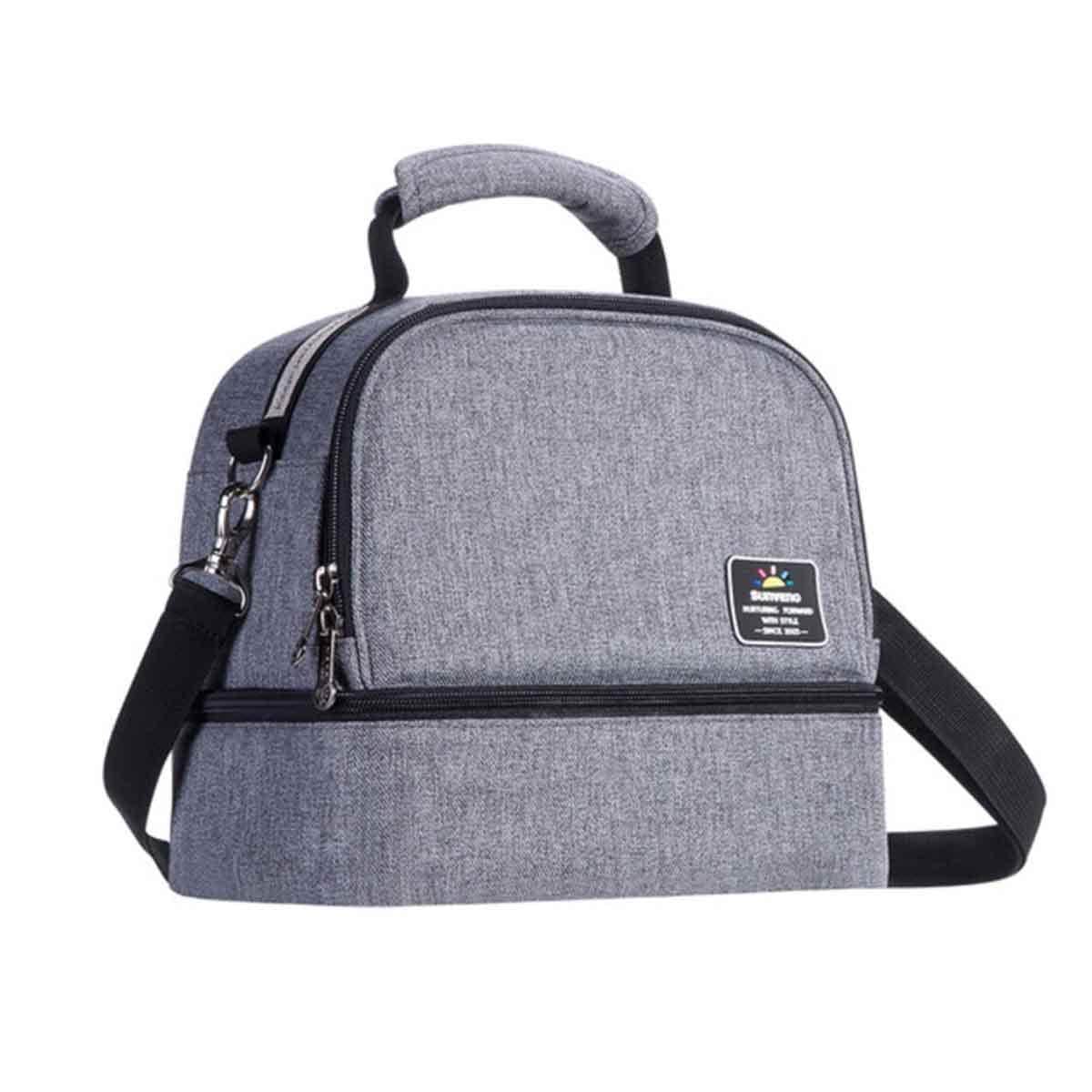 Sunveno Insulated Lunch Bag with Penguin Ice Pack Set