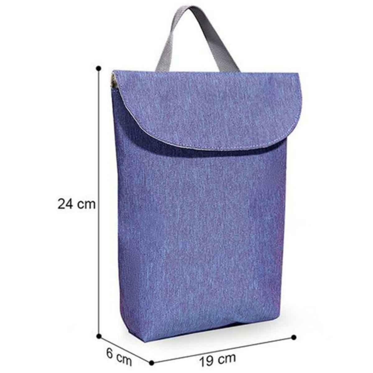 حقيبة تنظيم حفاضات صنڤينو باللون الأزرق الفاتح