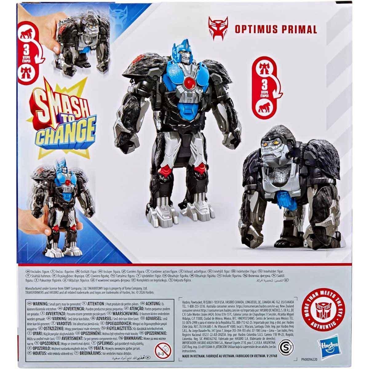 Transformers Core Smash Changers Optimus Primal Action Figure Unisex, 5-7 Years