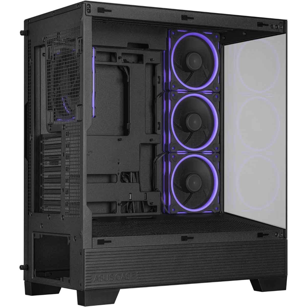 Asus Black A31 Plus TG ARGB Mid-Tower Gaming PC Case