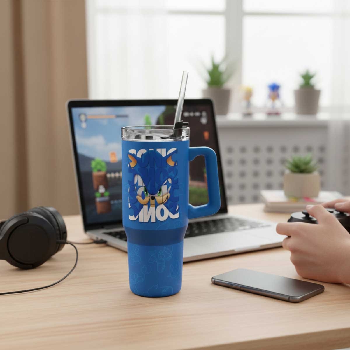 ABYstyle 1165ml Sonic the Hedgehog Insulated Rambler Cup