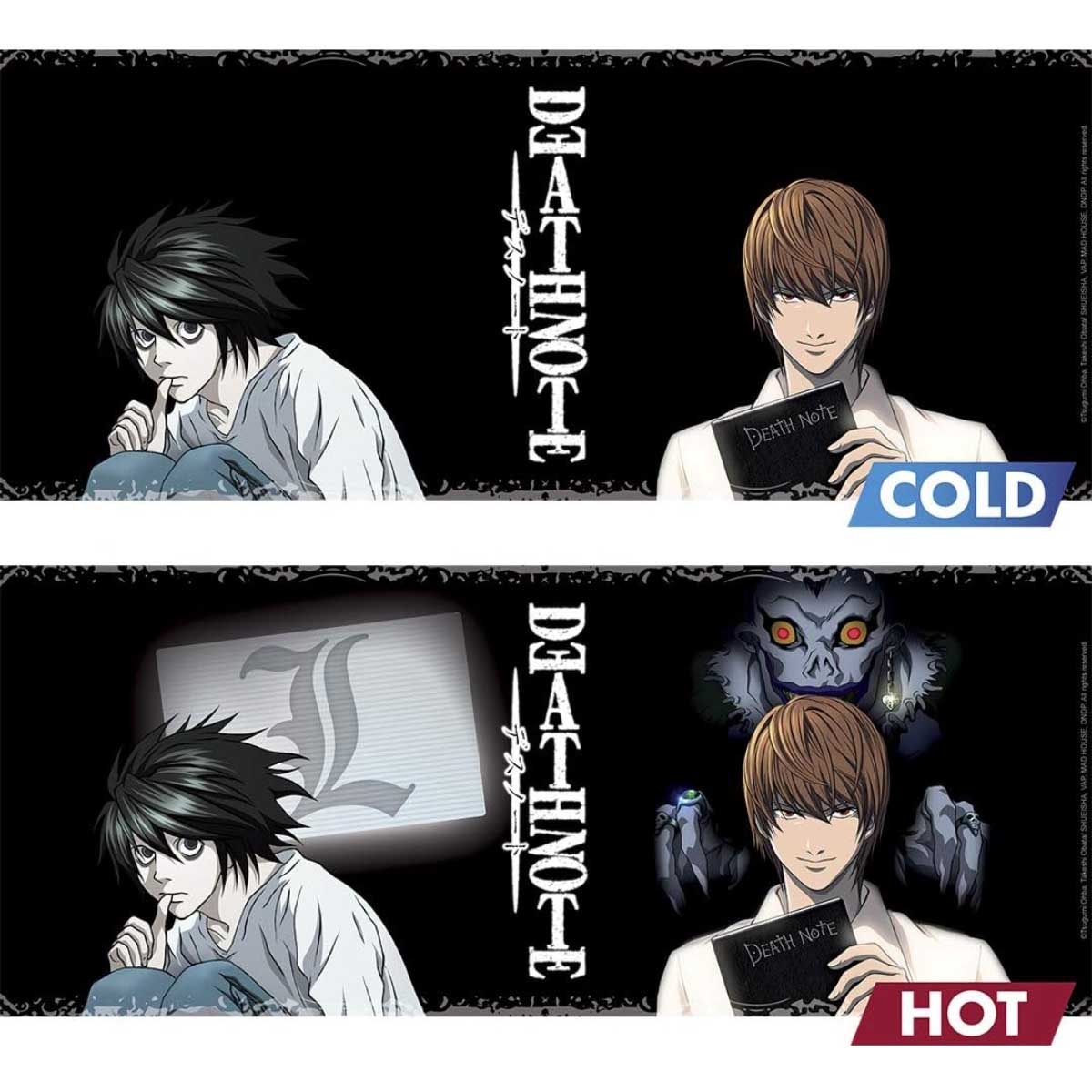 ABYstyle 460ml Death Note Kira & L Heat Changing Mug