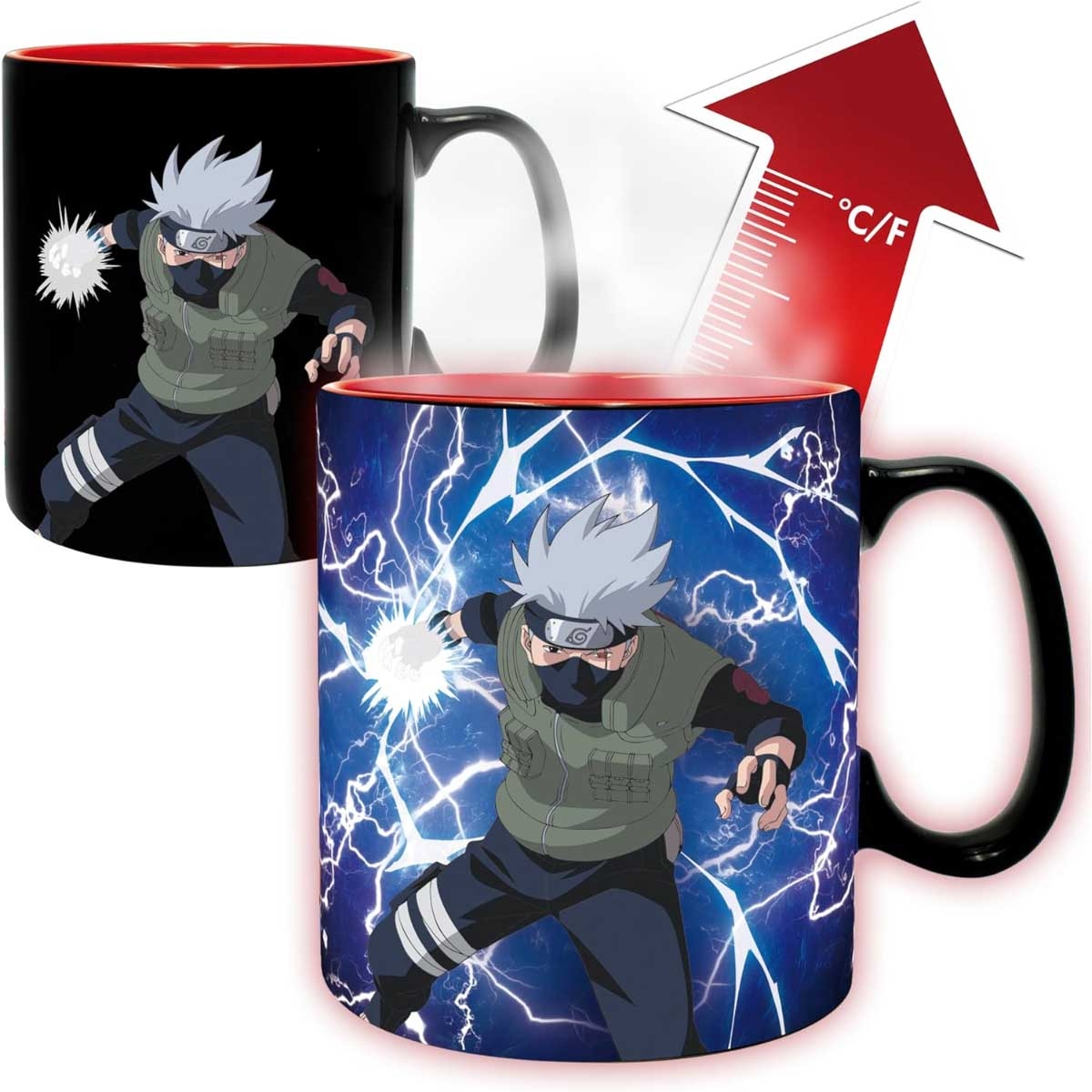 ABYstyle 460ml Naruto Shippuden Kakashi & Itachi Heat Changing Mug
