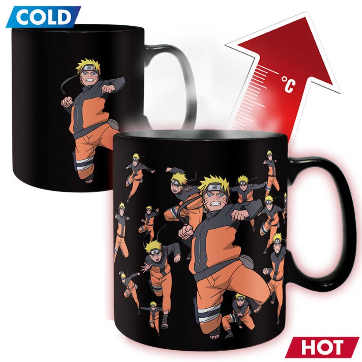 ABYstyle 460ml Naruto Shippuden Multicloning Heat Changing Mug