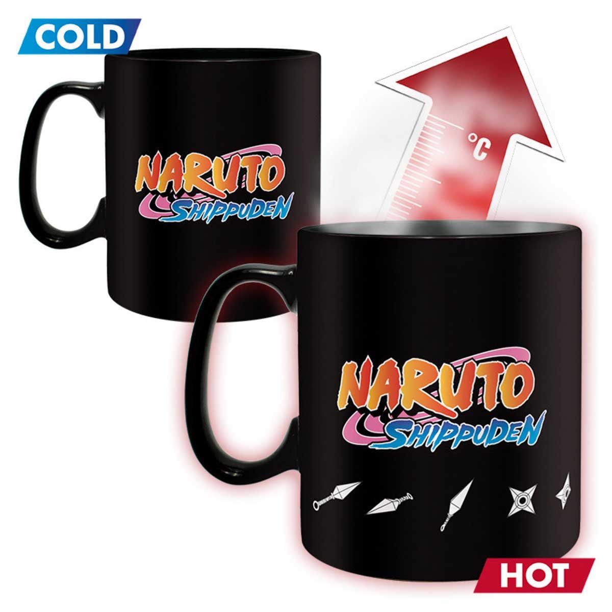 ABYstyle 460ml Naruto Shippuden Multicloning Heat Changing Mug