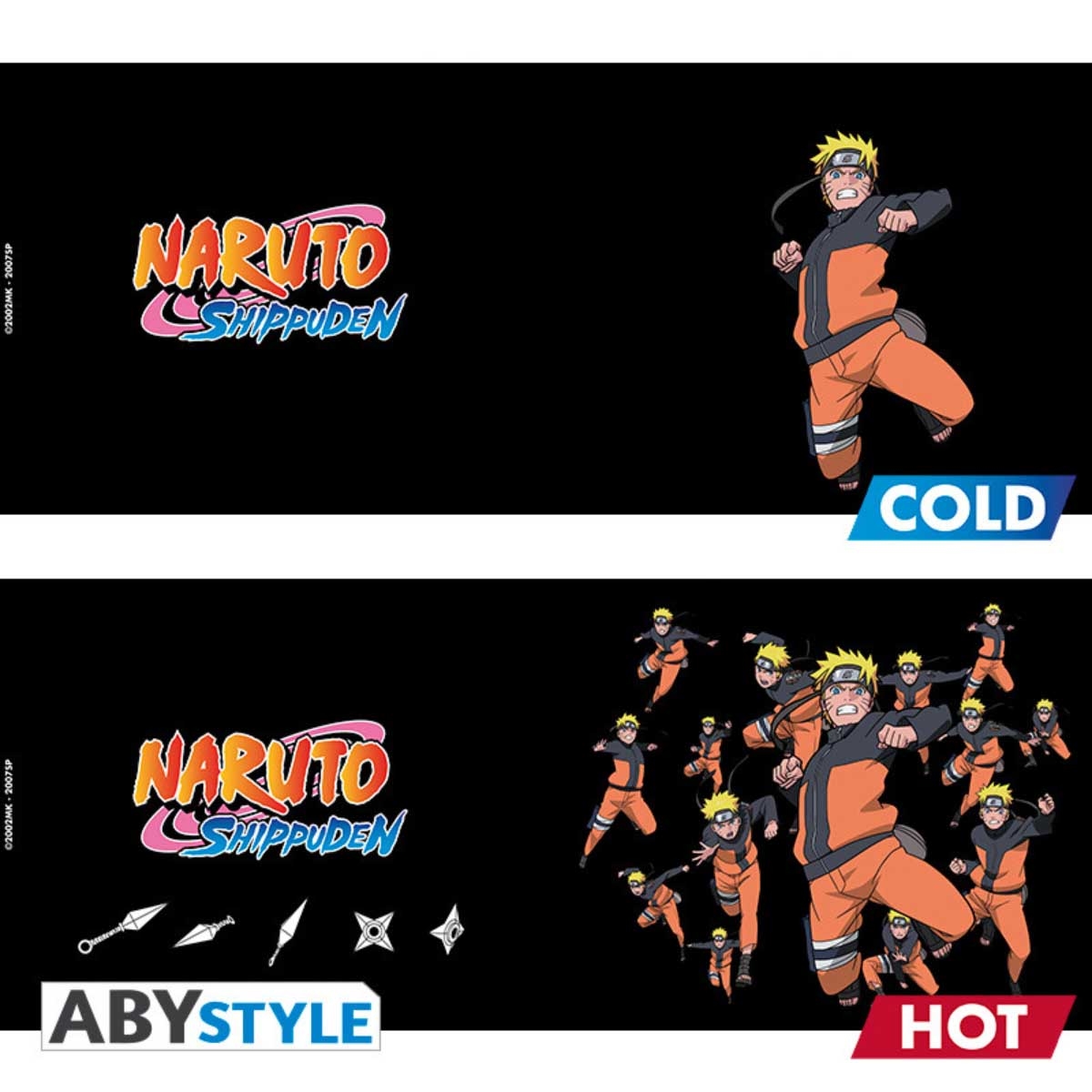 ABYstyle 460ml Naruto Shippuden Multicloning Heat Changing Mug