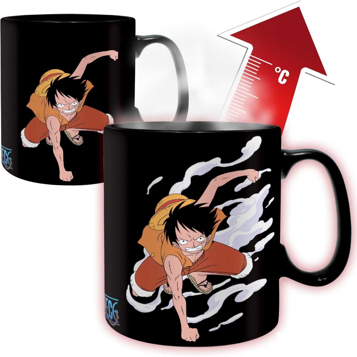 ABYstyle 460ml One Piece Luffy & Ace Heat Changing Mug