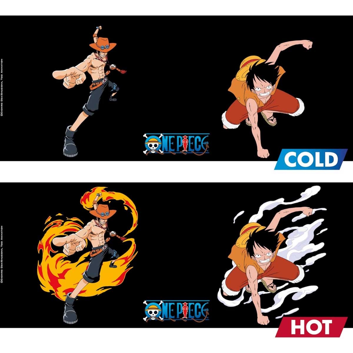 ABYstyle 460ml One Piece Luffy & Ace Heat Changing Mug