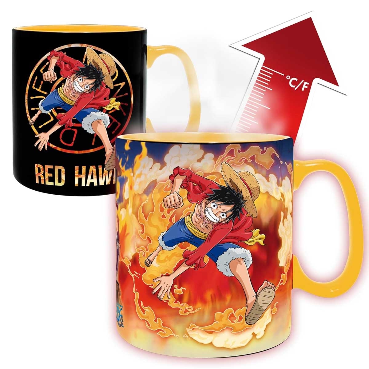 ABYstyle 460ml One Piece Luffy & Sabo Heat Changing Mug