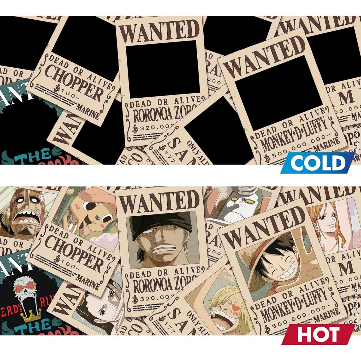 ABYstyle 460ml One Piece Wanted Heat Changing Mug