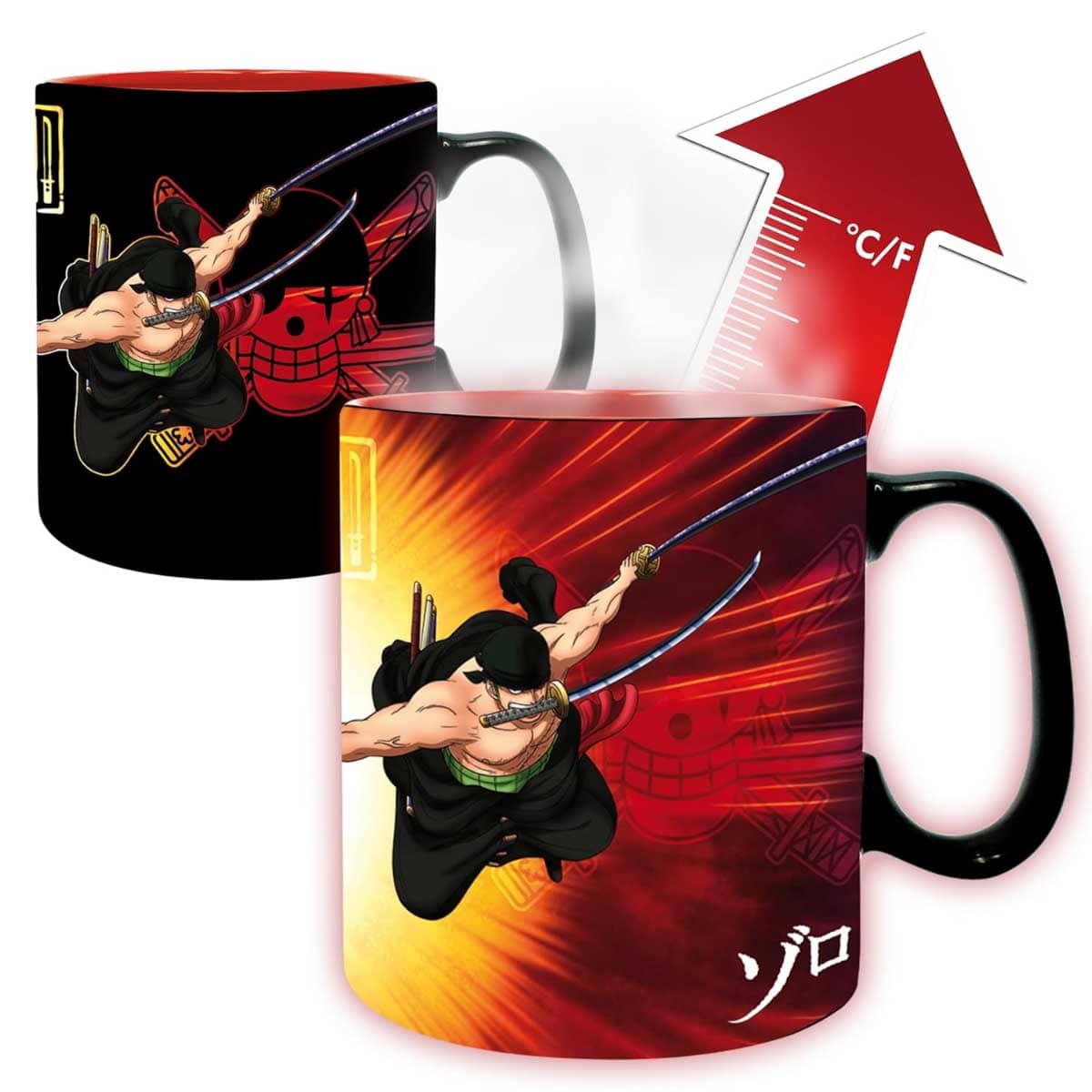 ABYstyle 460ml One Piece Zoro & Sanji Heat Changing Mug
