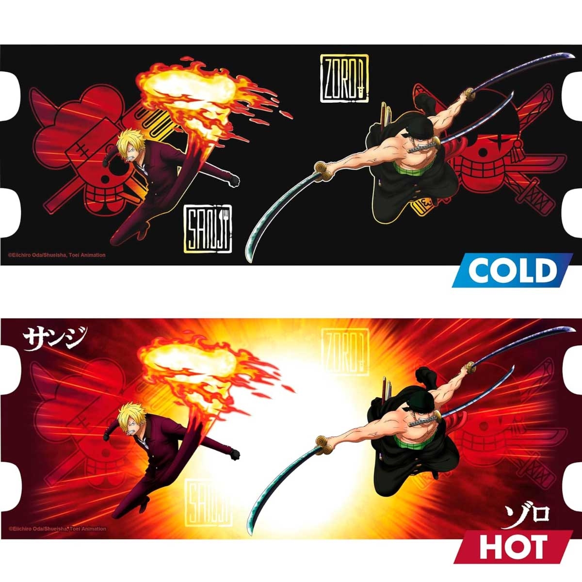 ABYstyle 460ml One Piece Zoro & Sanji Heat Changing Mug