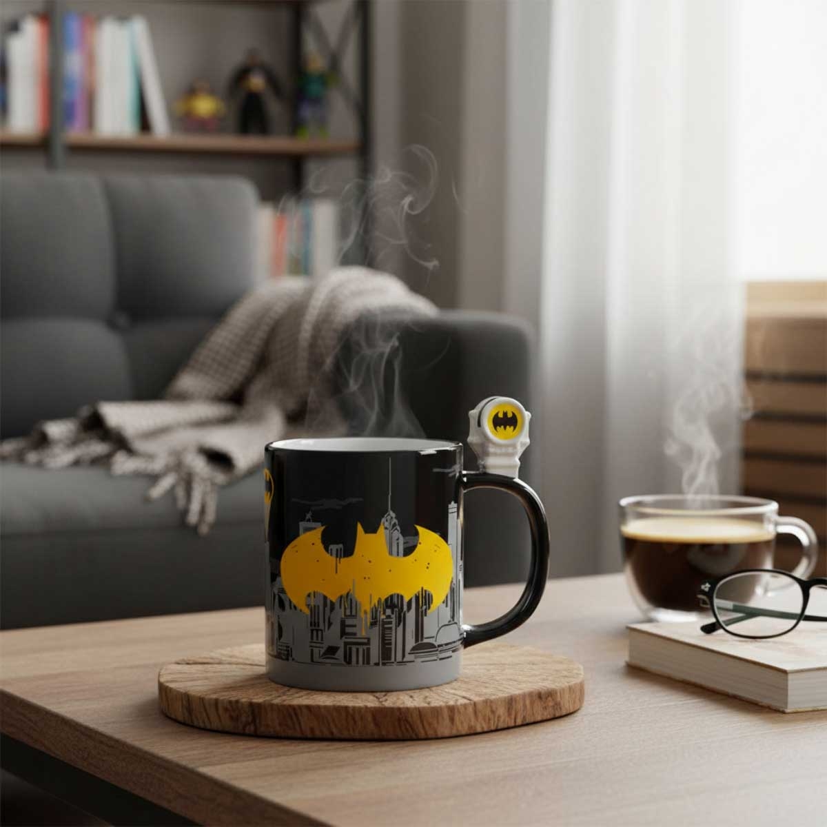 ABYstyle 460ml DC Comics Bat-Signal & Batman 3D Handle Mug