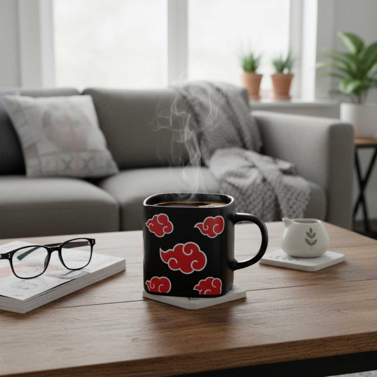 ABYstyle 460ml Naruto Shippuden Akatsuki Shuriken 3D Handle Mug