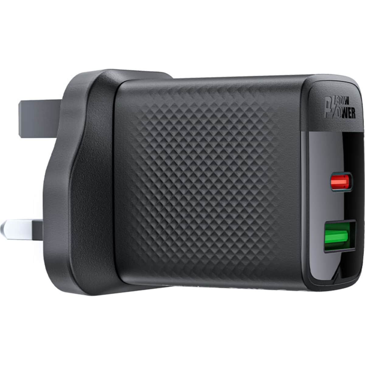 Acefast A99 30W Dual Port USB-C/USB-A GaN Wall Charger (UK)