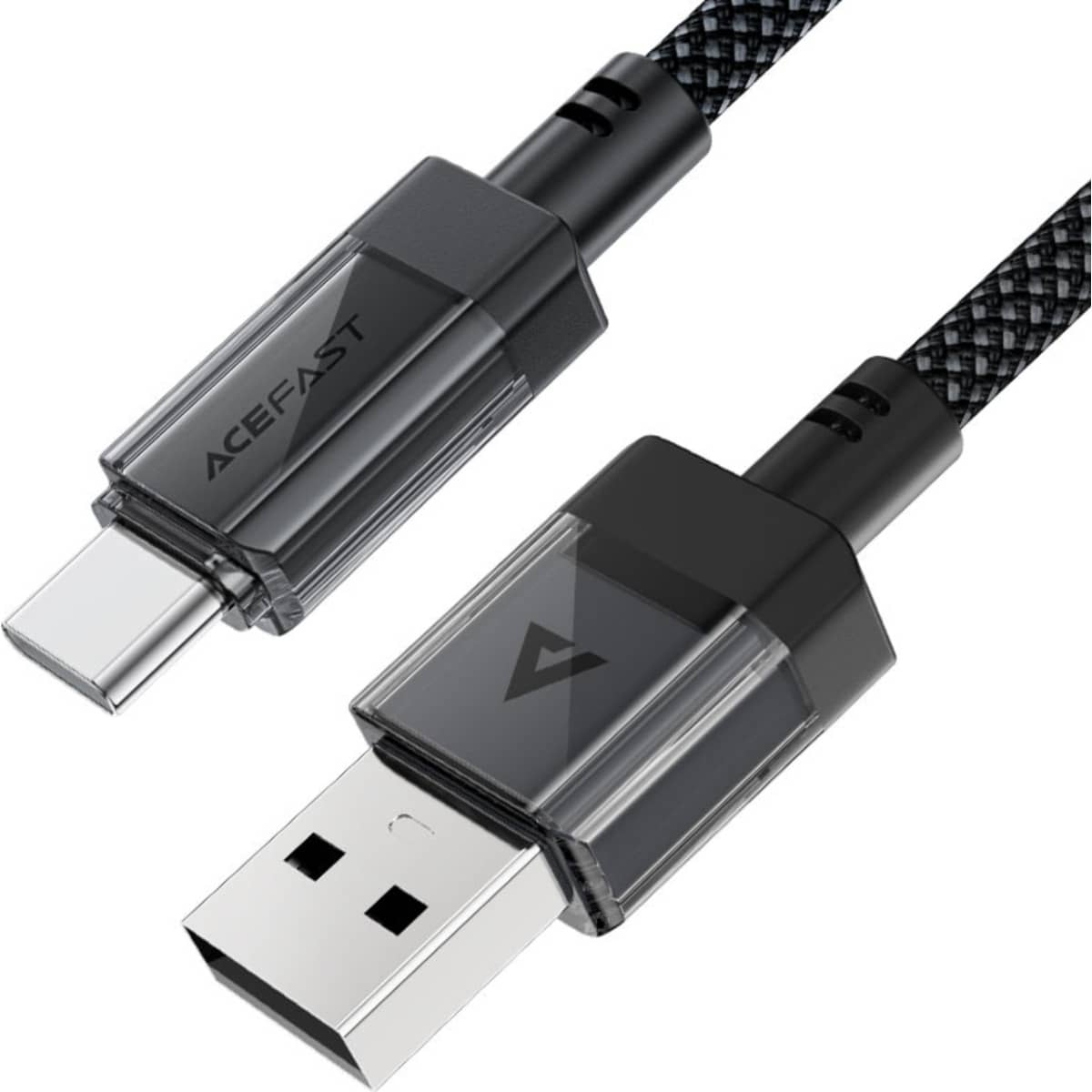 ايسفاست C12-04 كابل شفاف USB-A إلى USB-C - أسود