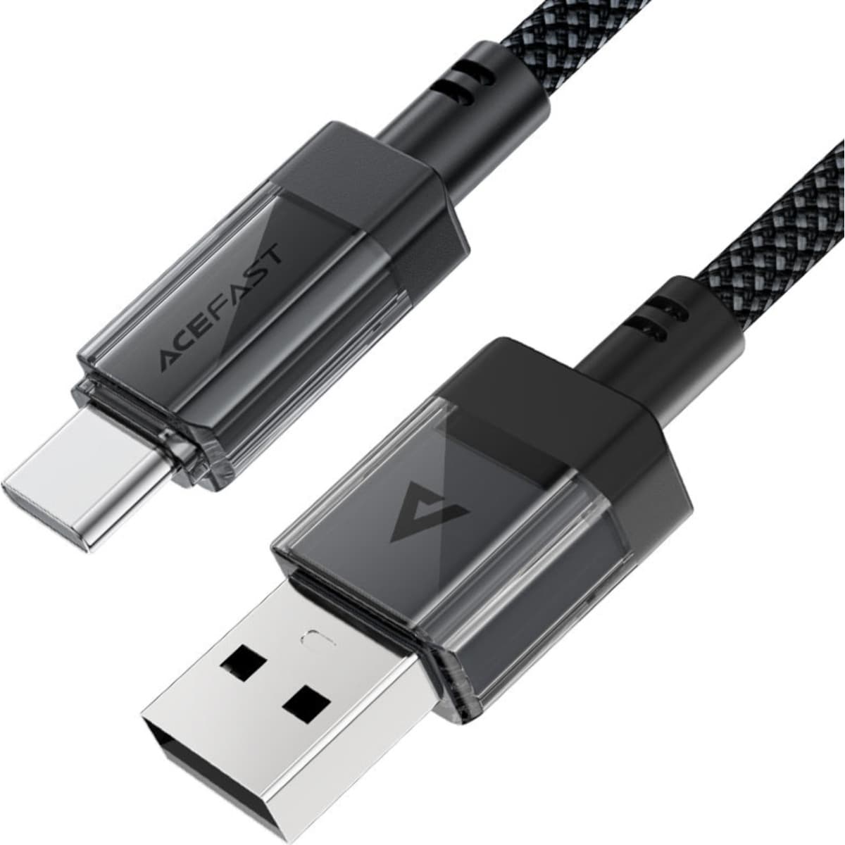 ايسفاست C12-04 كابل شفاف USB-A إلى USB-C - أسود