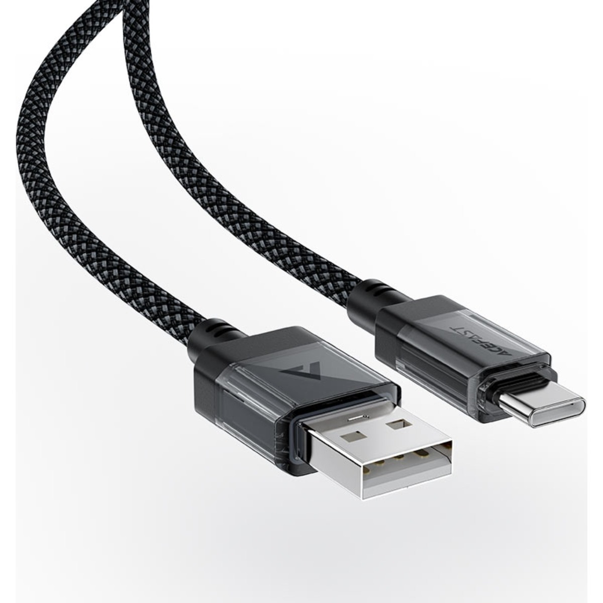 ايسفاست C12-04 كابل شفاف USB-A إلى USB-C - أسود