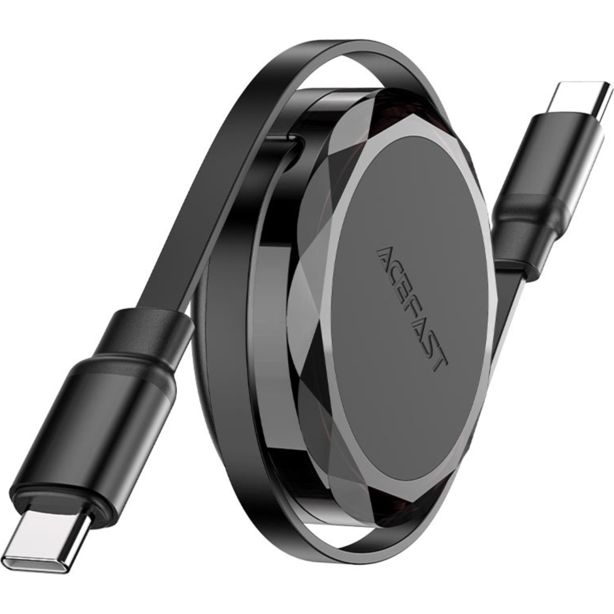 ايسفاست C13-03 كابل مزدوج قابل للسحب USB-C إلى USB-C - أسود