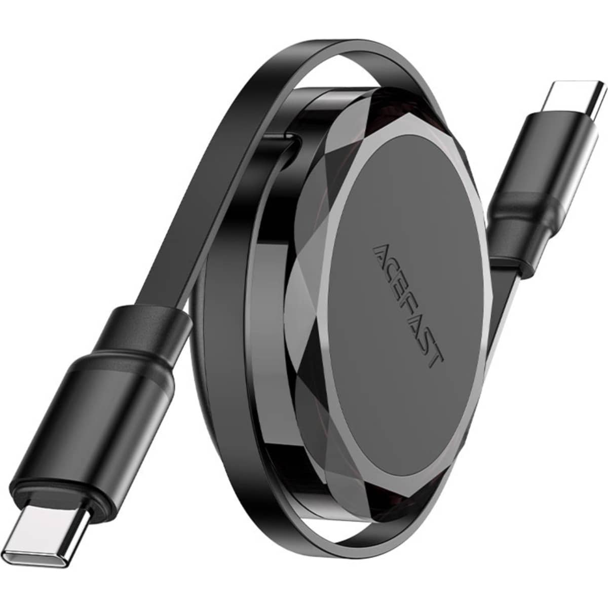 ايسفاست C13-03 كابل مزدوج قابل للسحب USB-C إلى USB-C - أسود