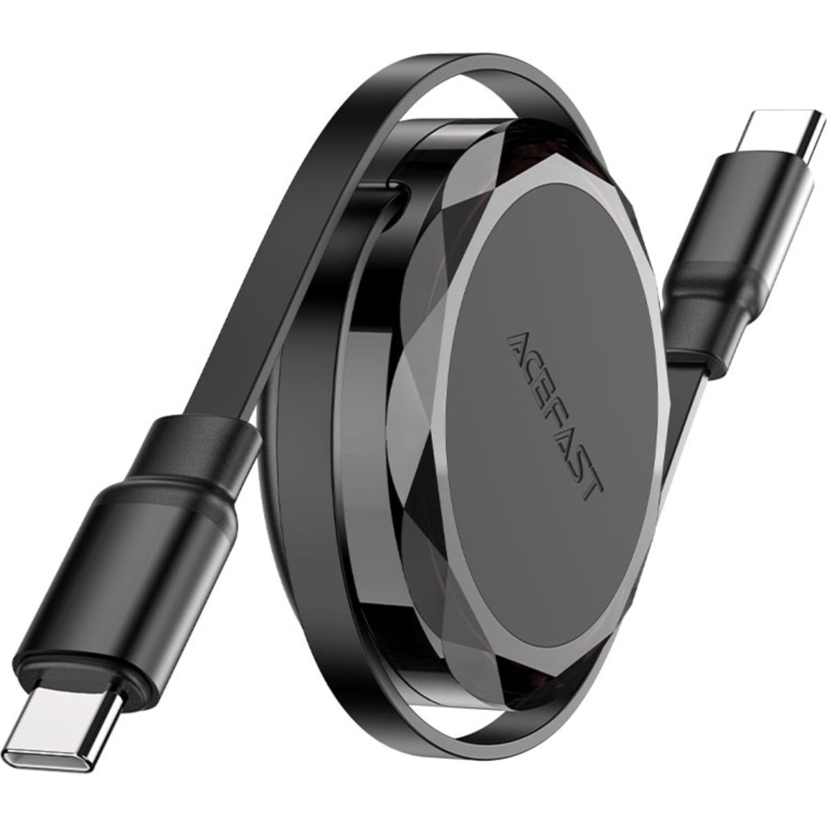 ايسفاست C13-03 كابل مزدوج قابل للسحب USB-C إلى USB-C - أسود