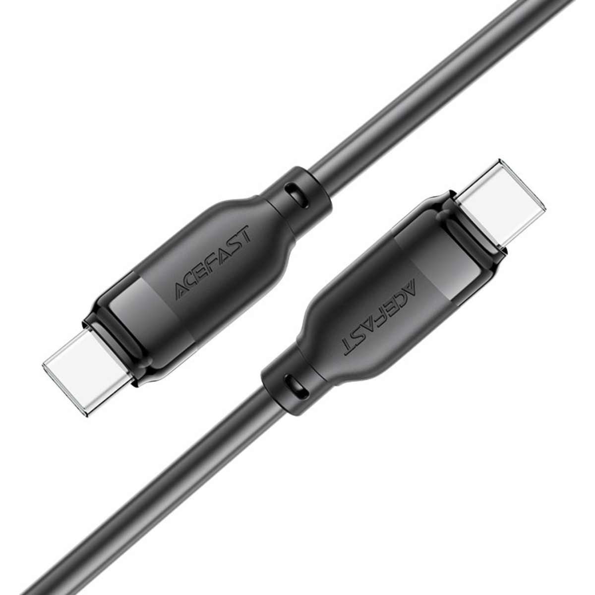 ايسفاست C16-03 كابل من المطاط الحراري TPE بمنفذ USB-C إلى USB-C - أسود